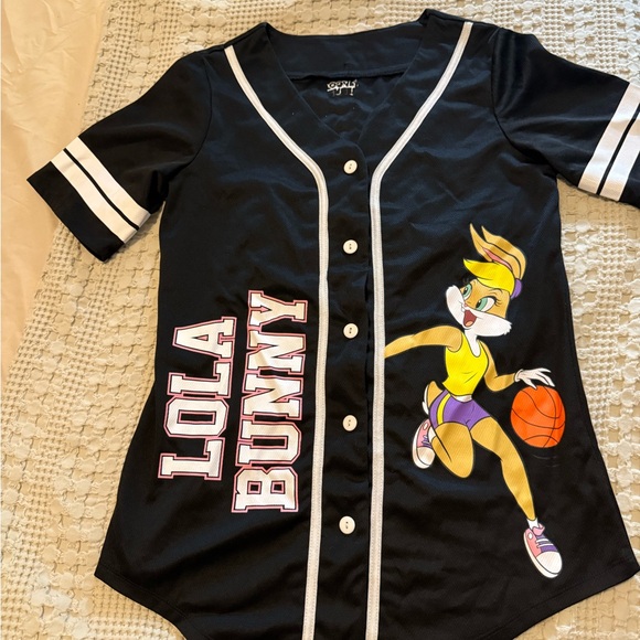 Lola Bunny Baseball Shirt - Black - Picture 1 of 2